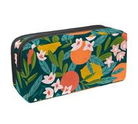 VAPOKF Astuccio per penne, matite, cancelleria per studenti, per ragazzi, ragazze, scuola e ufficio, con frutta tropicale e agrumi, Multi, 2.3x8.2x3.9in/6x21x10cm, Organizer per borse