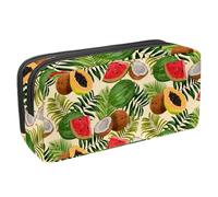 VAPOKF Astuccio per penne, matite, cancelleria per studenti, per ragazzi, ragazze, scuola e ufficio, con frutta tropicale, Multi, 2.3x8.2x3.9in/6x21x10cm, Organizer per borse