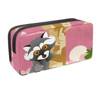 VAPOKF Astuccio per penne, matite, cancelleria per studenti, per ragazzi, ragazze, scuola e ufficio, con simpatiche creature e procioni, Multi, 2.3x8.2x3.9in/6x21x10cm, Organizer per borse