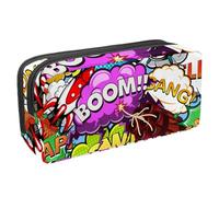 VAPOKF Astuccio per penne, matite, cancelleria per studenti, per ragazzi, ragazze, scuola e ufficio, con sveglia Boom Bubble Rocket, Multi, 2.3x8.2x3.9in/6x21x10cm, Organizer per borse