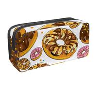 VAPOKF Astuccio per penne, matite, cancelleria per studenti, per ragazzi, ragazze, scuola e ufficio, diversi gusti di ciambelle, Multi, 2.3x8.2x3.9in/6x21x10cm, Organizer per borse