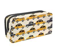 VAPOKF Astuccio per penne, matite, cancelleria per studenti, per ragazzi, ragazze, scuola e ufficio, file di auto taxi, Multi, 2.3x8.2x3.9in/6x21x10cm, Organizer per borse
