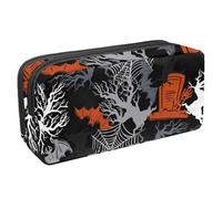 VAPOKF Astuccio per penne, matite, cancelleria per studenti, per ragazzi, ragazze, scuola e ufficio, motivo: albero morto di Halloween, Multi, 2.3x8.2x3.9in/6x21x10cm, Organizer per borse
