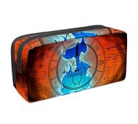VAPOKF Astuccio per penne, matite, cancelleria per studenti, per ragazzi, ragazze, scuola e ufficio, motivo: Bill Cipher Wheel Zodiac, Multi, 2.3x8.2x3.9in/6x21x10cm, Organizer per borse
