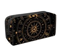 VAPOKF Astuccio per penne, matite, cancelleria per studenti, per ragazzi, ragazze, scuola e ufficio, motivo: Bill Cipher Wheel Zodiac, Multi, 2.3x8.2x3.9in/6x21x10cm, Organizer per borse