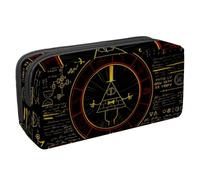 VAPOKF Astuccio per penne, matite, cancelleria per studenti, per ragazzi, ragazze, scuola e ufficio, motivo: Bill Cipher Wheel Zodiac, Multi, 2.3x8.2x3.9in/6x21x10cm, Organizer per borse