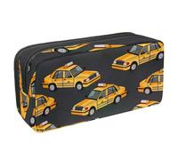 VAPOKF Astuccio per penne, matite, cancelleria per studenti, per ragazzi, ragazze, scuola e ufficio, motivo: taxi giallo, Multi, 2.3x8.2x3.9in/6x21x10cm, Organizer per borse