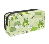 VAPOKF Astuccio per penne, matite, cancelleria per studenti, per ragazzi, ragazze, scuola e ufficio, motivo: rana che canta, Multi, 2.3x8.2x3.9in/6x21x10cm, Organizer per borse