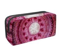 VAPOKF Astuccio portamatite, astuccio per cancelleria per adolescenti, ragazzi, ragazze, materiale scolastico e per ufficio - un tessuto rosa con lacci, multicolore, 2,3 x 8,2 x 3,9 pollici, 6 x 21 x