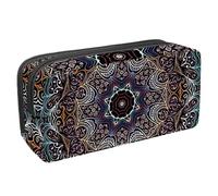 VAPOKF Astuccio portamatite per adolescenti, ragazzi e ragazze, materiale scolastico e per ufficio - Hipple Mandala Floral, multicolore, 2,3 x 8,2 x 3,9 pollici, 6 x 21 x 10 cm, organizer per borsa,