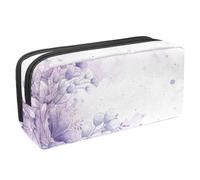 VAPOKF Astuccio portapenne, astuccio portapenne, astuccio per cancelleria per ragazzi, ragazzi e ragazze, materiale scolastico per ufficio, motivo floreale lilla_Mesa De Trabajo, multicolore,