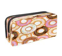 VAPOKF Astuccio portapenne con cerniera, per ragazzi e ragazze, per scuola e ufficio, delizioso gelato e ghiaccioli, Ciambella colorata da forno, 2.3x8.2x3.9in/6x21x10cm, Astuccio