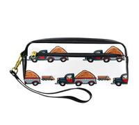 VAPOKF Astuccio portapenne in poliuretano con cerniera, per ragazzi e ragazze, forniture per scuola e ufficio, camion e pick-up, Multi, 20.5x5x8.5cm/8.1x2x3.3in, Organizer per borse