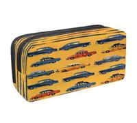 VAPOKF Astuccio portapenne per studenti, astuccio con cerniera, per ragazzi e ragazze, materiale scolastico e ufficio, taxi e auto, Multi, 2.3x8.2x3.9in/6x21x10cm, Astuccio