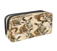 VAPOKF Astuccio portapenne per studenti, astuccio con cerniera, per ragazzi e ragazze, materiale scolastico e ufficio, canguri e un bambino, Multi, 2.3x8.2x3.9in/6x21x10cm, Astuccio