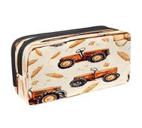 VAPOKF Astuccio portapenne per studenti, astuccio con cerniera, per ragazzi e ragazze, materiale scolastico e ufficio, mazzo di grano e trattori, Multi, 2.3x8.2x3.9in/6x21x10cm, Astuccio