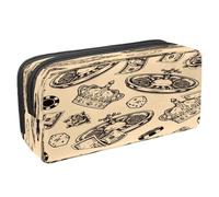 VAPOKF Astuccio portapenne per studenti, astuccio per cancelleria con cerniera, per ragazzi e ragazze, forniture per la scuola e l'ufficio, carte da gioco sparse Ace, Roulette Wheel Crown Chips Dadi e