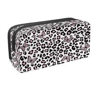 VAPOKF Astuccio portapenne per studenti, astuccio per cancelleria con cerniera, per ragazzi e ragazze, forniture per la scuola e l'ufficio, vecchie auto classiche e tricicli, Stampe Farfalle e