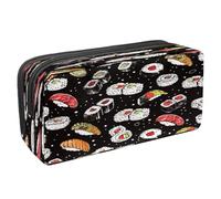 VAPOKF Astuccio portapenne per studenti, astuccio per cancelleria con cerniera, per ragazzi e ragazze, materiale scolastico e ufficio, sushi salmone Futomaki Rolls, Multi, 2.3x8.2x3.9in/6x21x10cm
