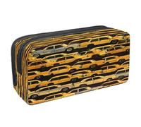 VAPOKF Astuccio portapenne per studenti, astuccio per cancelleria con cerniera, per ragazzi e ragazze, materiale scolastico e ufficio, traffico affollato con auto taxi, Multi, 2.3x8.2x3.9in/6x21x10cm