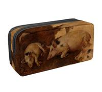 VAPOKF Astuccio portapenne per studenti, cancelleria per adolescenti, ragazze, scuola e ufficio - Anders Askevold Studio di sei maiali, Multi, 2.3x8.2x3.9in/6x21x10cm, Organizer per borse