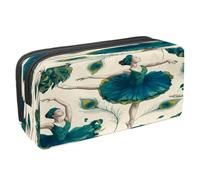 VAPOKF Astuccio portapenne per studenti, cancelleria per adolescenti, ragazzi e ragazze, forniture per scuola e ufficio, con piume di pavone che ballano