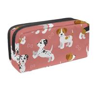 VAPOKF Astuccio portapenne per studenti, cancelleria per adolescenti, ragazzi e ragazze, forniture per scuola e ufficio, motivo divertente cucciolo di cane beagle dalmata, Multi,