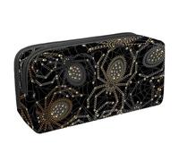 VAPOKF Astuccio portapenne per studenti, cancelleria per adolescenti, ragazzi e ragazze, forniture per scuola e ufficio, motivo gotico con ragnatela cupa, Multi, 2.3x8.2x3.9in/6x21x10cm, Organizer per