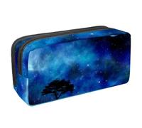VAPOKF Astuccio portapenne per studenti, cancelleria per adolescenti, ragazzi e ragazze, forniture per scuola e ufficio, paesaggio notturno, cielo spaziale, Multi, 2.3x8.2x3.9in/6x21x10cm, Organizer