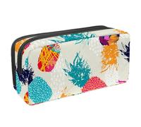 VAPOKF Astuccio portapenne per studenti, cancelleria per adolescenti, ragazzi e ragazze, forniture per ufficio scolastico - Frutta tropicale colorata con ananas, Multi, 2.3x8.2x3.9in/6x21x10cm,