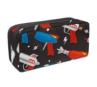 VAPOKF Astuccio portapenne per studenti, cancelleria per adolescenti, ragazzi e ragazze, forniture per scuola e ufficio, motivo: fumetto Space Ray Gun Cartoon Supergun, Multi, 2.3x8.2x3.9in/6x21x10cm,