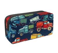 VAPOKF Astuccio portapenne per studenti, cancelleria per adolescenti, ragazzi e ragazze, forniture per ufficio scolastico, camion vintage e pick-up, Multi, 2.3x8.2x3.9in/6x21x10cm, Organizer per borse