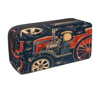 VAPOKF Astuccio portapenne per studenti, cancelleria per adolescenti, ragazzi e ragazze, forniture per scuola e ufficio, motivo: trattore vintage, Multi, 2.3x8.2x3.9in/6x21x10cm, Organizer per borse