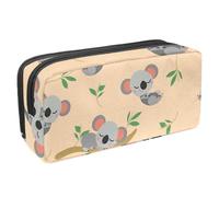 VAPOKF Astuccio portapenne per studenti, cancelleria per adolescenti, ragazzi e ragazze, forniture per scuola e ufficio, con simpatico koala addormentato sul ramo, Multi, 2.3x8.2x3.9in/6x21x10cm,
