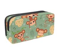 VAPOKF Astuccio portapenne per studenti, cancelleria per adolescenti, ragazzi e ragazze, forniture scolastiche e ufficio, carino che gioca sull'albero della giungla, Multi, 2.3x8.2x3.9in/6x21x10cm,