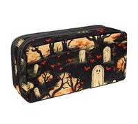 VAPOKF Astuccio portapenne per studenti, cancelleria per adolescenti, ragazzi e ragazze, forniture scolastiche per ufficio - Halloween Dead Tree Graveyard, Multi, 2.3x8.2x3.9in/6x21x10cm, Organizer