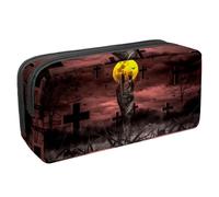 VAPOKF Astuccio portapenne per studenti, cancelleria per adolescenti, ragazzi e ragazze, forniture scolastiche per ufficio - Zombie Hand Out of Hell, Multi, 2.3x8.2x3.9in/6x21x10cm, Organizer per