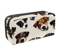 VAPOKF Astuccio portapenne per studenti, cancelleria per adolescenti, ragazzi e ragazze, forniture scolastiche per ufficio - Jack Russell Terrier Dog, Multi, 2.3x8.2x3.9in/6x21x10cm, Organizer per