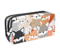 VAPOKF Astuccio portapenne per studenti, cancelleria per adolescenti, ragazzi e ragazze, forniture scolastiche per ufficio - Cute Foxes Baby, Multi, 2.3x8.2x3.9in/6x21x10cm, Organizer per borse