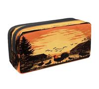 VAPOKF Astuccio portapenne per studenti, cancelleria per adolescenti, ragazzi e ragazze, forniture scolastiche per ufficio, animali della fattoria in campagna