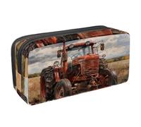VAPOKF Astuccio portapenne per studenti, cancelleria per adolescenti, ragazzi e ragazze, forniture scolastiche per ufficio - trattore vintage sulla fattoria, Multi, 2.3x8.2x3.9in/6x21x10cm, Organizer