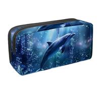 VAPOKF Astuccio portapenne per studenti, cancelleria per adolescenti, ragazzi e ragazze, forniture scolastiche per ufficio - Dream Dolphin, Multi, 2.3x8.2x3.9in/6x21x10cm, Organizer per borse
