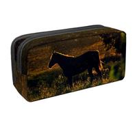 VAPOKF Astuccio portapenne per studenti, cancelleria per adolescenti, ragazzi e ragazze, forniture scolastiche per ufficio - Cavallo sotto la gloria, Multi, 2.3x8.2x3.9in/6x21x10cm, Organizer per