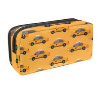 VAPOKF Astuccio portapenne per studenti, cancelleria per adolescenti, ragazzi e ragazze, forniture scolastiche e ufficio, motivo: taxi su sfondo giallo, Multi, 2.3x8.2x3.9in/6x21x10cm, Organizer per