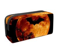 VAPOKF Astuccio portapenne per studenti, cancelleria per adolescenti, ragazzi e ragazze, forniture scolastiche per ufficio - pipistrello morto albero luna piena, Multi, 2.3x8.2x3.9in/6x21x10cm,