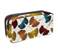 VAPOKF Astuccio portapenne per studenti, cancelleria per adolescenti, ragazzi e ragazze, materiale scolastico e ufficio, motivo colorato con gingko biloba, Multi, 2.3x8.2x3.9in/6x21x10cm, Organizer