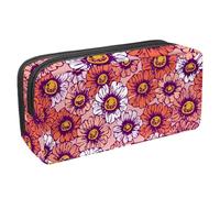 VAPOKF Astuccio portapenne per studenti, cancelleria per adolescenti, ragazzi, ragazze, forniture scolastiche e ufficio, fiori estivi di camomilla, Multi, 2.3x8.2x3.9in/6x21x10cm, Organizer per borse