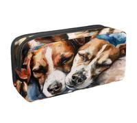 VAPOKF Astuccio portapenne per studenti, cancelleria per adolescenti, ragazzi, ragazze, forniture scolastiche e ufficio, acquerello Jack Russel, Multi, 2.3x8.2x3.9in/6x21x10cm, Organizer per borse