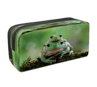 VAPOKF Astuccio portapenne per studenti con cerniera, per ragazzi e ragazze, materiale scolastico e ufficio, motivo koala e girasole, Australian White Tree Frog, 2.3x8.2x3.9in/6x21x10cm, Astuccio