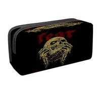 VAPOKF Astuccio portapenne per studenti con cerniera, per ragazzi e ragazze, materiale scolastico e ufficio, mani scheletriche Dia de Los Muertos, Horro Metal Skull Morte, 2.3x8.2x3.9in/6x21x10cm,
